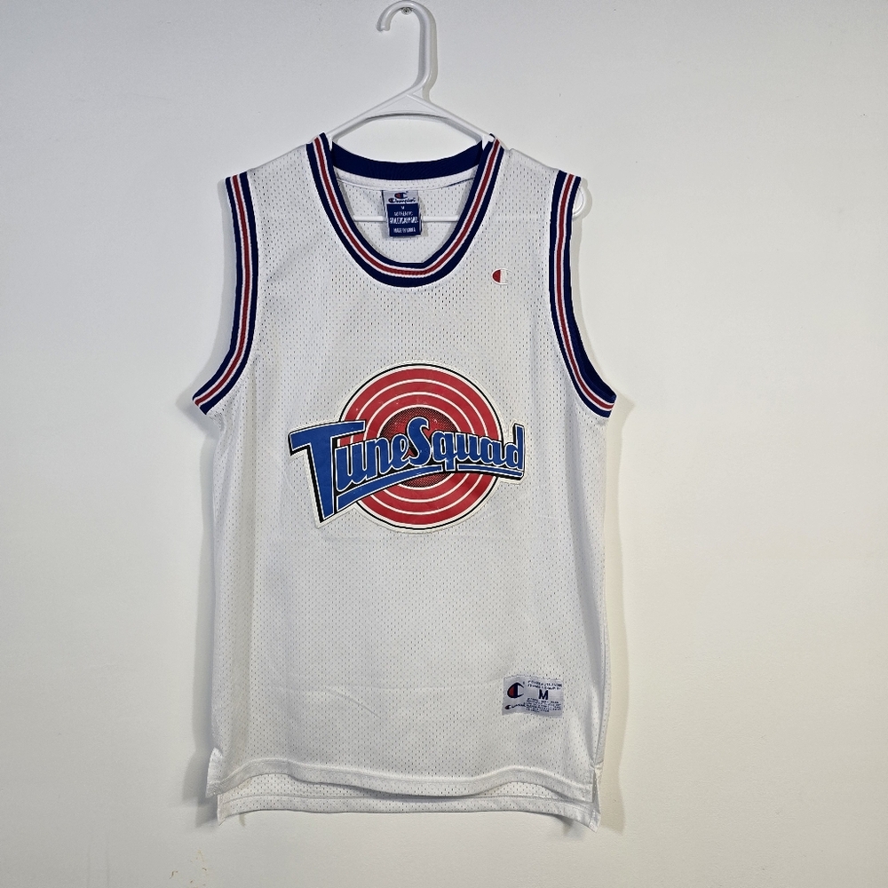 Vintage Champion Bugs Bunny Tune Squad white basketball jersey